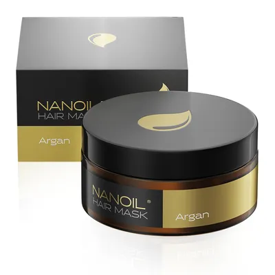 Image de Masque Capillaire à l’argan Nanoil 300ml - Soin régénérant et réparateur, soin fortifiant pour cheveux fragilisés