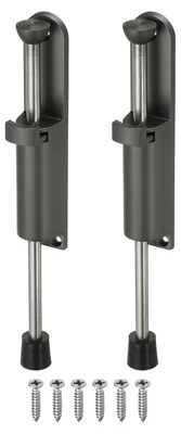Türstopper 2er-Set, Zinklegierung, verstellbar, 0-100 mm, grau