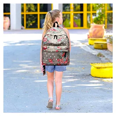 Produktbild von Mädchen Schulrucksack aus Canvas für Schule und Freizeit