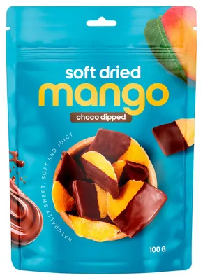 Produktbild von Nordthy Soft Dried Mango Choco Dipped 100g, KI-generiertes Bild