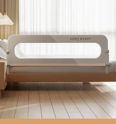 Image de Barrière de lit pour enfants - Protège-lit - 180 cm - Pliable - Tube en aluminium - Pour les enfants de 4 à 6 ans - Adapté aux lits simples, aux lits doubles et aux lits superposés
