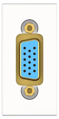 Immagine prodotto di Kindermann 7464 000 801 Presa VGA Bianco (7464000801)