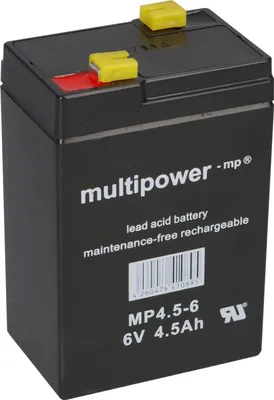 Zdjęcie produktu dla Akumulator PB Multipower MP4,5-6 do pulsoksymetru Nellcor – 6 V, 4,5 Ah
