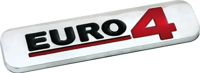 Produktbild von Lampa Emblem Umweltschutz 3D verchromt 100 x 25 mm Euro 4 OEM 07244