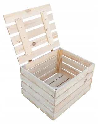 Obrázek produktu pro Dřevěná truhla s víkem, úložný box na míru