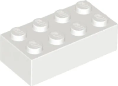 Immagine prodotto di 1x mattoncino LEGO 2x4, bianco