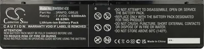 Produktbild von vhbw Akku kompatibel mit Dell Latitude E7440, E7250, E7450 Notebook (6300 mAh, 7,4 V, Li-Ion)