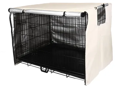 Imagen del producto de Solidchoice - Cubierta para jaula de perro, 109 x 74 x 76 cm, resistente al viento y duradera