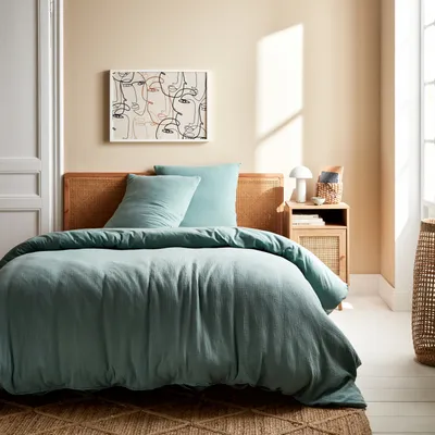 Immagine prodotto di Set biancheria da letto in cotone verde