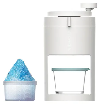 Produktbild von Eisrasierer und Schneekegelmaschine, tragbarer Eiscrusher mit Handkurbel, mit er Eisschale und Eisform, manueller Slushy-Maker, Maschine zur Herstellung von rasiertem Eis fuer Schneekegel, ideal fuer den Einsatz zu Hause oder im Freien