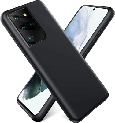 Zdjęcie produktu dla Etui na telefon Samsung Galaxy S21 Ultra silikonowo-żelowe etui ochronne na telefon komórkowy, czarne