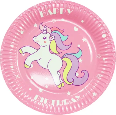 Produktbild von Pappteller (10er Set) "Einhorn" Geburtstags Artikel