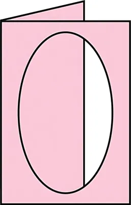 Produktbild von Coloretti PP Karten oval 5 Stück B6 rosa