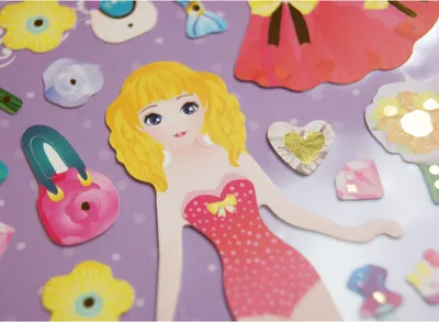 Obrázok produktu pre Nálepky - Oblečte si princeznú! - Trblietky