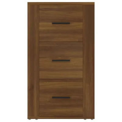 Image de vidaXL Sideboard brun imitation chêne 40x33x70 cm Matériau dérivé du bois