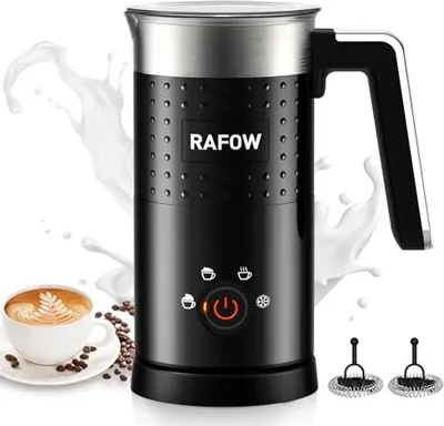 Produktbild von Elektrische Milch Frother 4 in 1 - Automatisch 300 ml Dampfschöpfer mit großer Kapazität Stille heißer Kaltschaum Schokolade Latte Cappuccino Macchiat