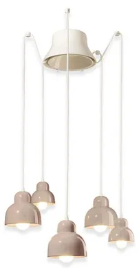 Immagine prodotto di DECO' BERIMBAU C2605, Lampada a Soffitto Sospensione in Vetroceramica, Ferroluce