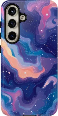 Produktbild von Bunte abstrakte Weltraumwirbel – Hülle Kompatibel mit Samsung Galaxy S24
