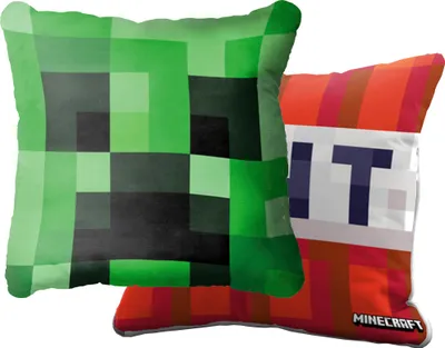 Immagine prodotto di Cuscino Minecraft Creeper & TNT 40x40 cm cuscino accogliente da abbinare alla biancheria da letto