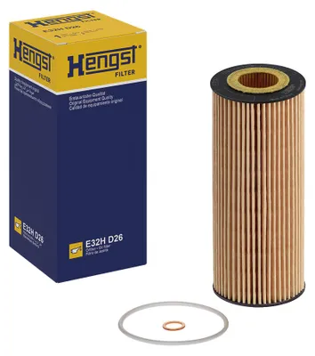 Imagen del producto de Filtros de aceite Hengst para BMW Serie 1, Serie 3, Serie 5, Serie 7 y X3