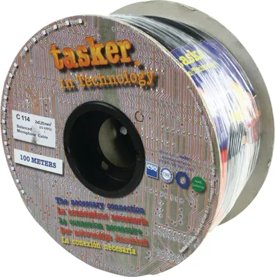 Produktbild von Mikrofonkabel auf Rolle 2x 0.25 mm² 100 m Schwarz