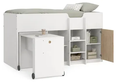 Produktbild von Lamedani - Schlafzimmer-Set, 203x104x111h cm Weiß