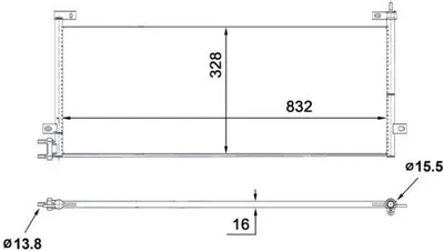 Produktbild von MAHLE AC 884 000S Kondensator Klimaanlage Klimakondensator für VOLVO FH 16