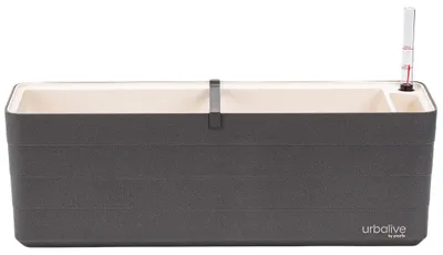 Obrázek produktu pro PLASTIA s.r.o. Samozavlažovací truhlík Berberis antracitová + béžová, 60 cm