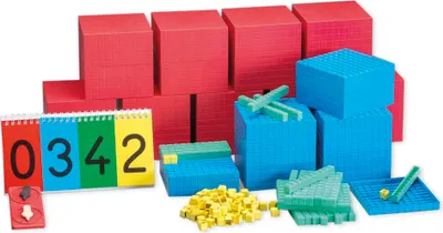 Produktbild von TimeTEX Klassensatz Dienes Dezimal-Rechensatz XL, 198-tlg., im Karton