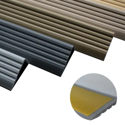 Immagine prodotto di QUEST Profilo antiscivolo autoadesivo per scale ND PVC, protezione per scale, 40x25mm, grigio