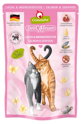 Productafbeelding van GranataPet DeliCATessen, zalm en zeevruchten, 6 x 85g