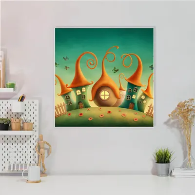 Zdjęcie produktu dla Stylowa stalowa tablica magnetyczna, kwadratowa, 50 x 50 cm, Zwergenhausen