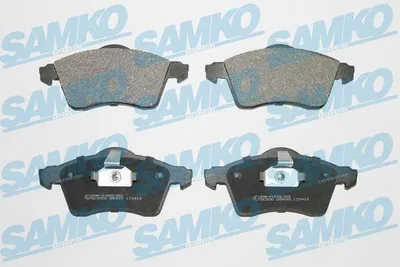 Produktbild von SAMKO Bremsbeläge Satz Vorne Bremsklötze für VW Transporter IV Bus (70B, 70C, 7DB, 7DK, 70J, 70K, 7DC, 7DJ) 5SP645