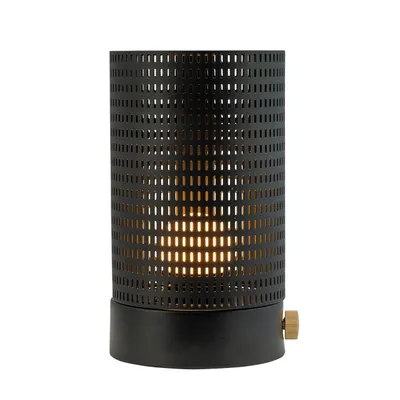 Produktbild von Tischlampe, Kabellos Dimmbar Tischleuchte, Led Tischleuchte Metall, Leselampe, USB Wiederaufladbare, Mesh schwarz/Messing