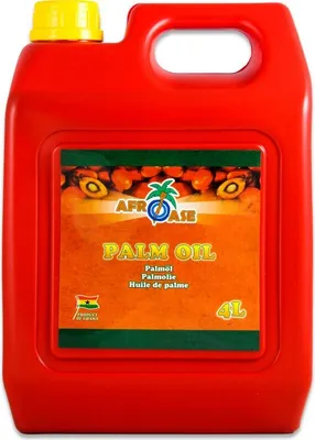 Produktbild von [ 4 Liter ] AFROASE Palmöl Kanister Palm Öl / Palm Oil