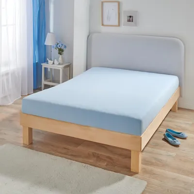 Produktbild von Bettwaren-Shop Jersey-Elasthan Spannbettlaken Multi-Stretch 120x200 - 130x220 cm hellblau