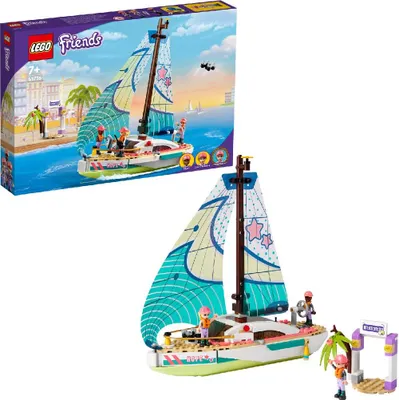 Zdjęcie produktu dla LEGO 41716 Friends Żeglarska przygoda Stephanie - zabawkowa żaglówka z 3 minilaleczkami, prezent dla dzieci w wieku 7+ lat