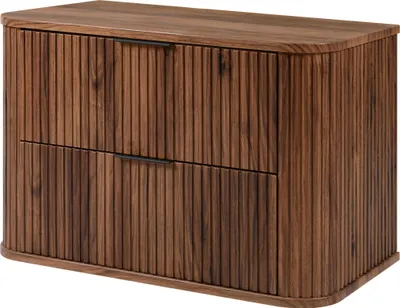 Obrázek produktu pro Koupelnová skříňka, dub-ořech, 80,4 x 51,7 x 41,5 cm