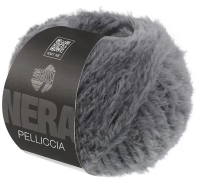 Produktbild von Lana Grossa PELLICCIA (NERA) 50 g Pelzeffektgarn aus Baby Alpaka & Merino extrafine Farbe 008 - Grau