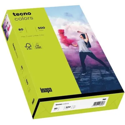 Produktbild von inapa tecno Kopierpapier Colors 2100011440 A3 80g leu.grün 500Bl.