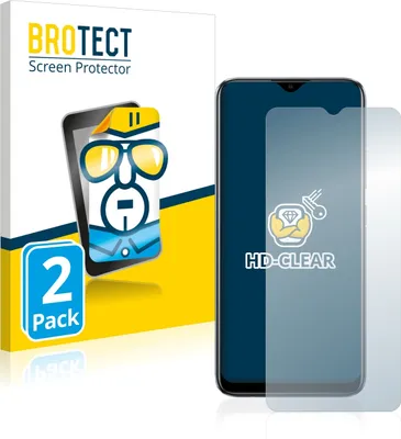 Produktbild von 2x Für realme C11 2021 Schutzfolie BROTECT Displayschutz Display Schutz Folie Klar Transparent