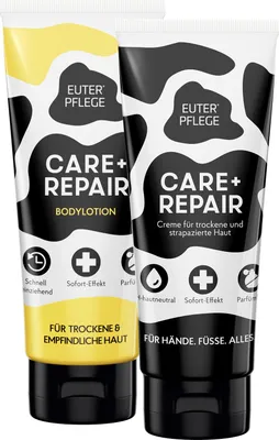 Produktbild von HAKA Euterpflege spezial 200 ml + leicht 200 ml Creme für raue & strapazierte Haut