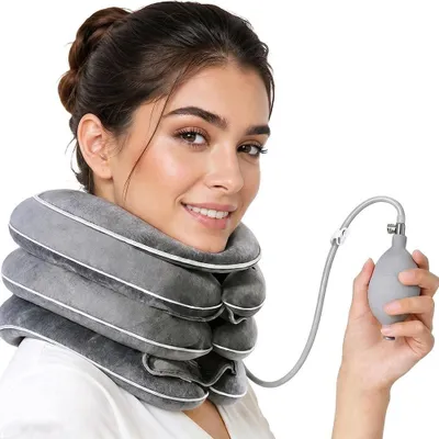 Immagine prodotto di Omgoods - Cuscino gonfiabile per il collo, ideale per alleviare il dolore