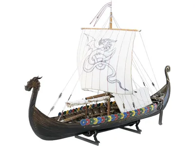 Obrázek produktu pro Stavebnice vikingské lodi Dreki 1:40