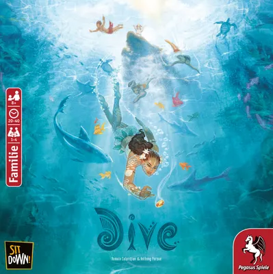 Produktbild von Pegasus Dive, Brettspiel, Rollenspiele, 8 Jahr(e), 20 min, 40 min, Familienspiel