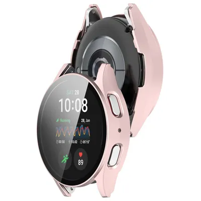 Produktbild von Schutzhülle mit Glas für Galaxy Watch 7 40 mm, Bizon Case Watch Adamo, Satinrosa