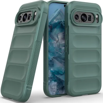 Produktbild von Handyhülle für Google Pixel 9 Weich TPU Silikon Stossfest Anti-rutsch Hülle Grün
