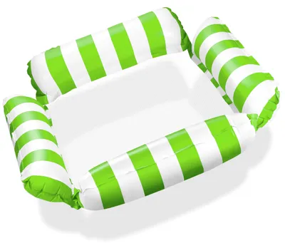 Produktbild von Balinco – Aufblasbare Wasserhängematte Schwimmsessel mit 4 Luftkammern & Nylon Netz für Pool – Floatie Luftmatratze Wassermatratze Relaxliege für Erwachsene & Kinder – Sommer Poolzubehör (Grün)