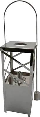 Produktbild von Laterne Öllampe Ölleuchte Chrom - 46x12x12cm