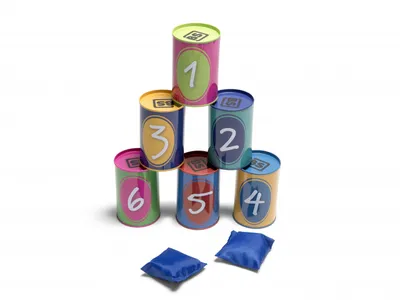 Image de BS Toys Jet de boîtes multicolores 10 x 10 x 6 cm 6 pièces